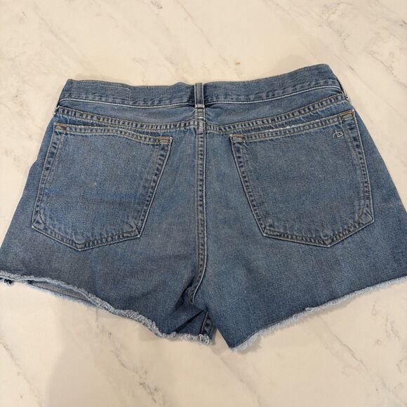 Rag & Bone Boyfriend Cut-Off Denim Shorts 29 Side Slits - Picture 6 of 7
